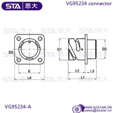 Connecteur militaire ITT Cannon CA3102E10SL-4S 2 broches